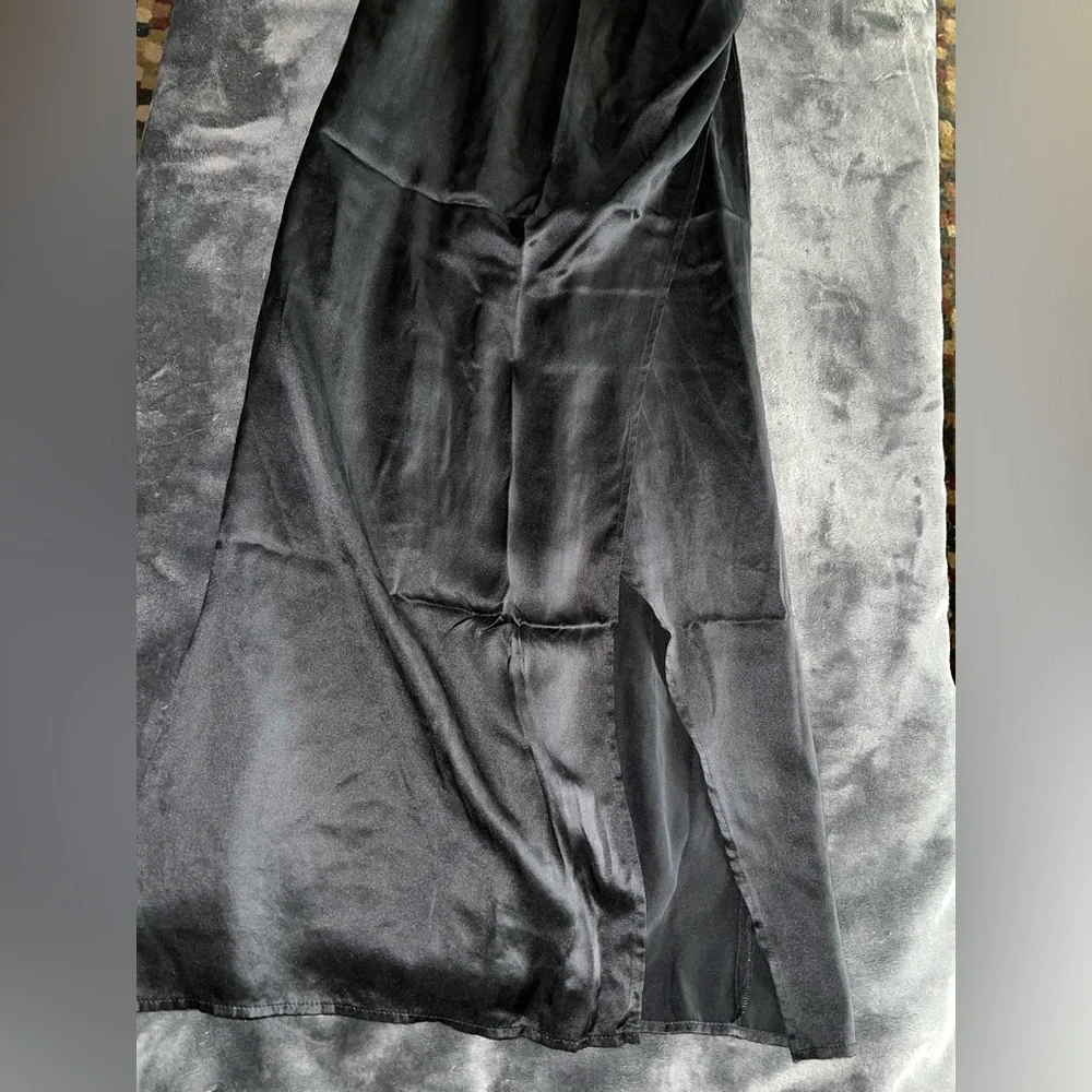 Reformation Marguerite Silk Dress in Black Size 2 - Picture 11 of 15